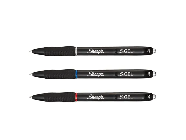 Gelschrijver Sharpie S-Gel Medium punt 0.7mm Blister 3 kleuren