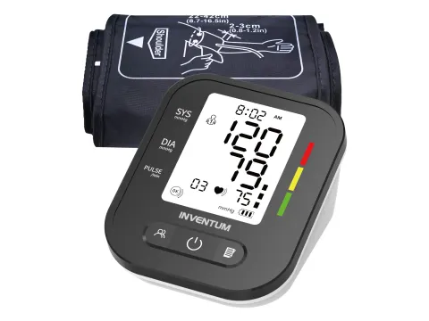 Bloeddrukmeter Inventum bovenarm 22 tot 42cm zwart wit