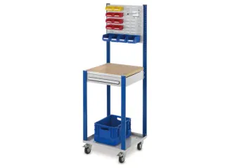 Verrijdbaar Werkstation 1730x500x500mm Met Sleufplaat 1 Lade - 2