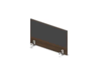 opzetpaneel v. bureau aanbouw zijkant 800mm Bruin Hickory antraciet - 1