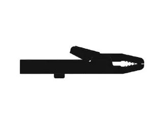 Geisoleerde Krokodillenklem 4mm / Zwart (AK 2 S) - 1