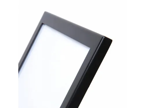Menustandaard A4 Zwart met magnetisch acryl vak