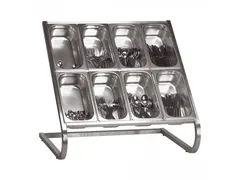 Emga bestekuitgifte- Garneer unit 8x (2x4) 1/3GN excl. bakken