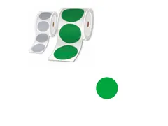 Brother LTZ17025FPEL, Groen, Cirkel, 2,5 cm, 1000 stuk(s)