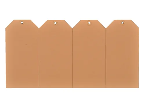 Label karton nr 2 200gr 40x80mm chamois 1000 stuks