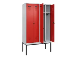 locker voor scheiding van kleding,HxBxD 2120x1200x500mm,4vak