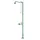 Plens-/Oogdouche,2Sproeikoppen Vast,75L/Min,Aansluiting 1 1/4 Inch Bin