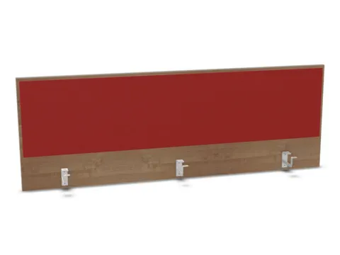 opzetpaneel,v. bureau,aanbouw achter,B 1600mm,NT-cherry,BN4011-rood