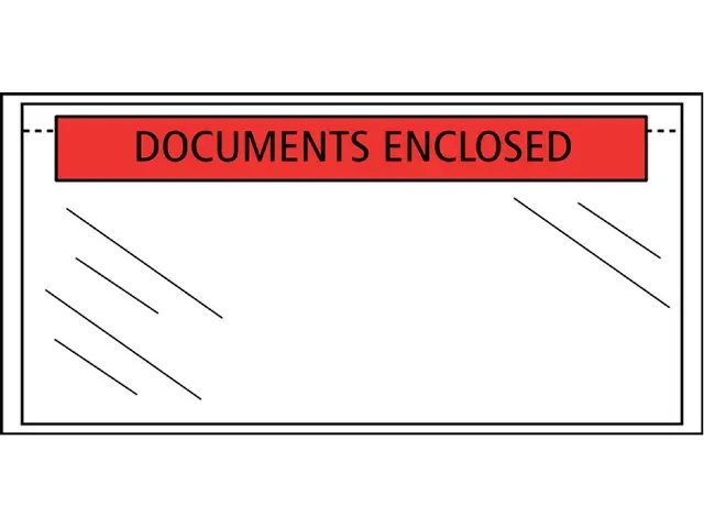 Paklijstenvelop Zelfklevend 225x115mm Documents Enclosed Voordeelbunde