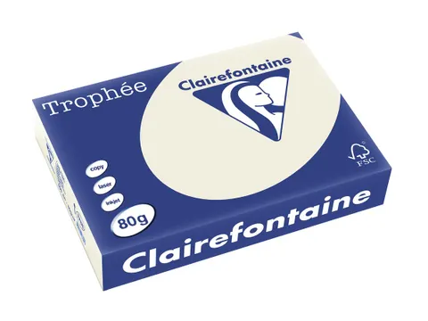 Trophée Pastel gekleurd papier A4 80 gram 500vel Parelgrijs