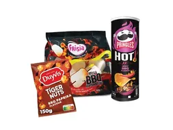 Actie Snacks Pakket 2025 Marshmallows/Pringles/Tiger Nuts