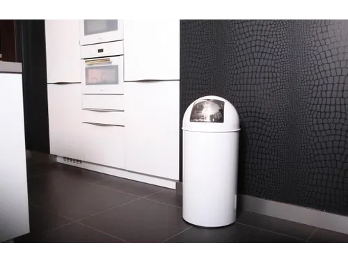 Afvalbak Pushcan 40 Liter Wit
