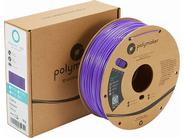 Polymaker PolyLite ABS filament 1,75 mm Paars 1kg