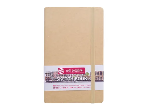 Schetsboek Talens Art Creation 80 witte vellen 140gr 130x210mm kraft