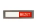 Infobord Deurbordje Vrij Bezet Groen Rood 150x40mm