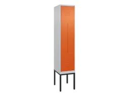 Z-garderobekast,HxBxD 2120x400x500mm,vak B 200/400mm,cil.-slot