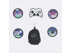 Mini tas Beckmann Pixel incl. 5 buttons