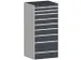 ladekast,HxBxD 1600x800x650mm,9lade(n),lade voor normale belastingen
