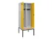 locker met bank,voor scheiding van kleding,HxBxD 2120x800x815mm,2vak