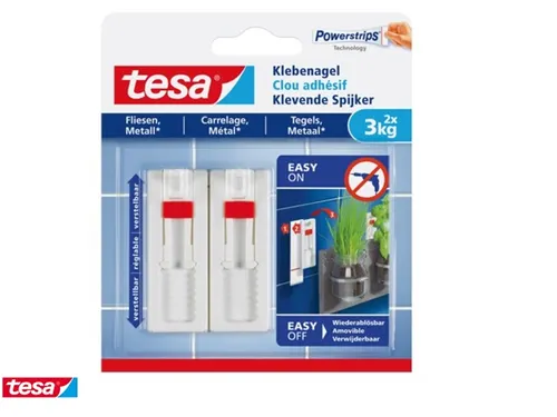 Klevende spijker Tesa tegels en metaal verstelbaar 3kg