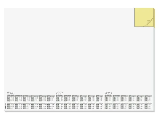 Designonderlegger Sigel Memo Wit 26/27/28. 59,5x41cm 30 vel 80 grams