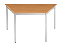 Tafel Trapeziumvormig 140x70 Cm Frame Aluminium Blad Kersenhout