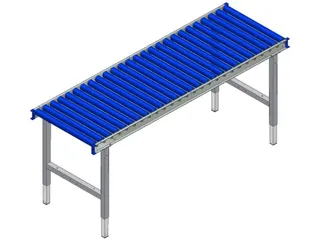 Tafel Voor Paktafelsysteem 2000 Hxbxd 690-960X1955X640Mm M. Rollenbaan - 6