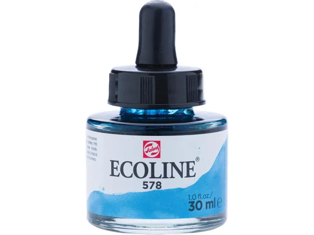 Ecoline waterverf 30 ml hemelsblauw (cyaan)