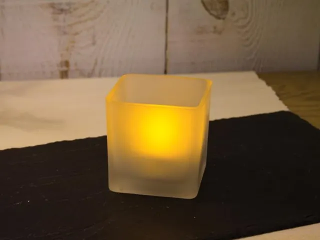 Real Candlelight LED - Ledkaars - Vierkant - 7.5cm - Batterijen Niet