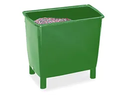 Hoekige Opslagbak Onderrijdbaar Hxbxd 830x945x725mm 400 Liter Groen