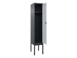 locker,HxBxD 2120x400x500mm,1vak,vak B 400mm,cil.-slot,voetonderstel