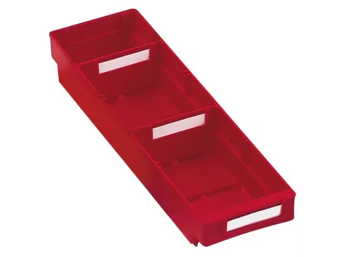 Stellingbak Extra Vlak Pp Hxbxd 65X120X400Mm Rood