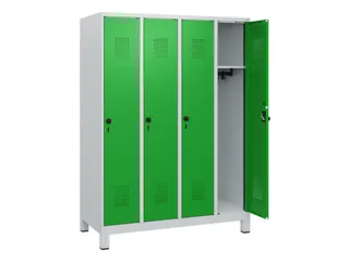 schoollocker,HxBxD 1630x1200x500mm,4vak,vak B 300mm,draaigrendel - 1