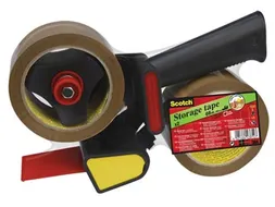 Afroller Tape H180 Set met 2 rollen 50mmx66m bruin tape