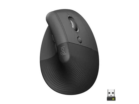 Logitech Lift Verticale Draadloze Ergonomische Muis Rechts Zwart