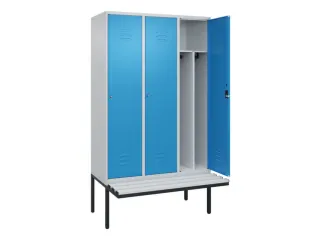 locker voor scheiding van kleding,HxBxD 2120x1200x815mm,3vak - 2