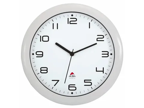 De Alba HORNEW wandklok met stille werking 30cm. wit