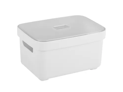 Sigma Home opbergbox 2,5L wit - 17,7x12,8x9,3cm