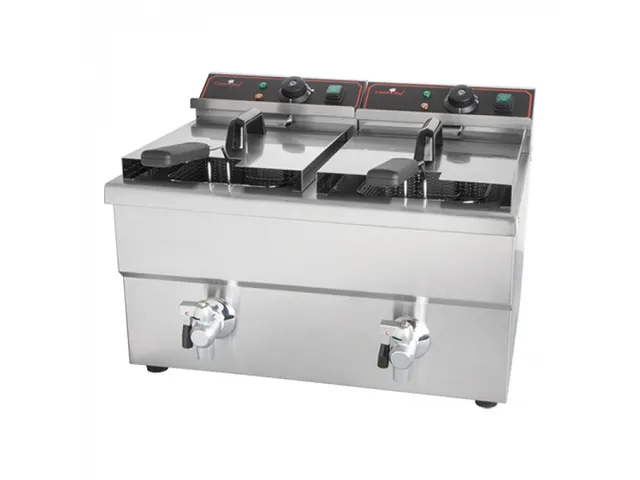 CaterChef Friteuse 2x8 Liter elektrisch