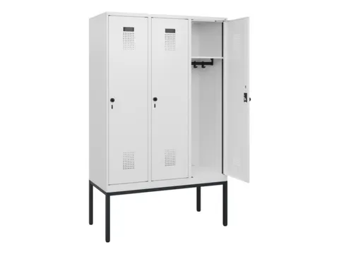 schoollocker,HxBxD 1950x1200x500mm,3vak,vak B 400mm,draaigrendel