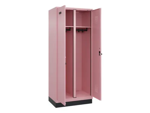 locker voor scheiding van kleding,HxBxD 1950x800x500mm,2vak