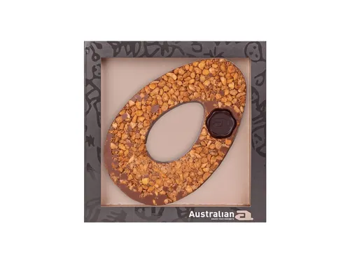 Chocolade Australian Dodo paasei hazelnoot amaretti melk