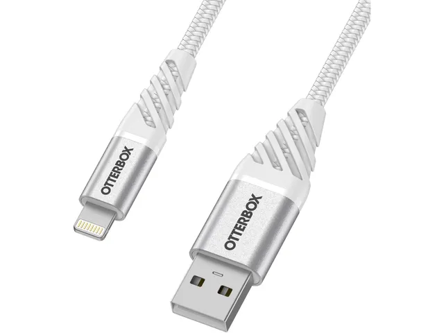 OtterBox Premium Datatransferkabel Lightning naar USB-A 1m wit