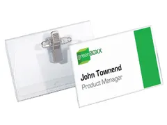 Badge Durable 8101 met combiklem 54x90mm