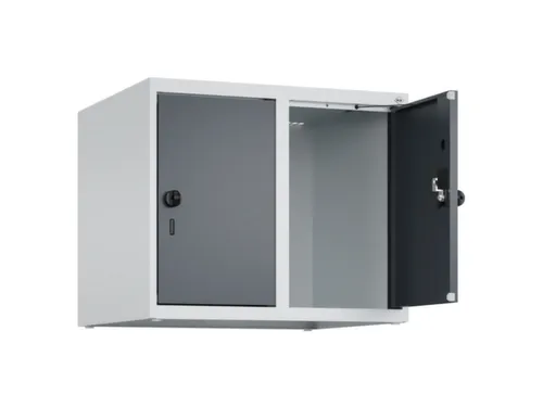 opzetkast,v. locker,2vak.,vak B 300mm,HxBxD 500x600x500mm,draaigrendel