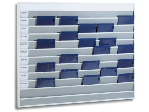 Werkplaats-/Opdrachtplanner Kunststof Profiel 1278x1575mm 10 Rijen