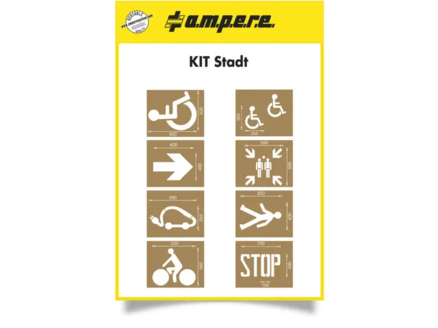 Sjablonenset,Symbool/Tekst: "Rolstoelgebruikers,Pijl,Verzamelpunt