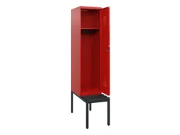 locker met bank,HxBxD 1950x400x815mm,1vak,vak B 400mm,cilinderslot