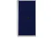 Armoire portes battantes 1950x914x400mm 4 tablettes acier gris/bleu