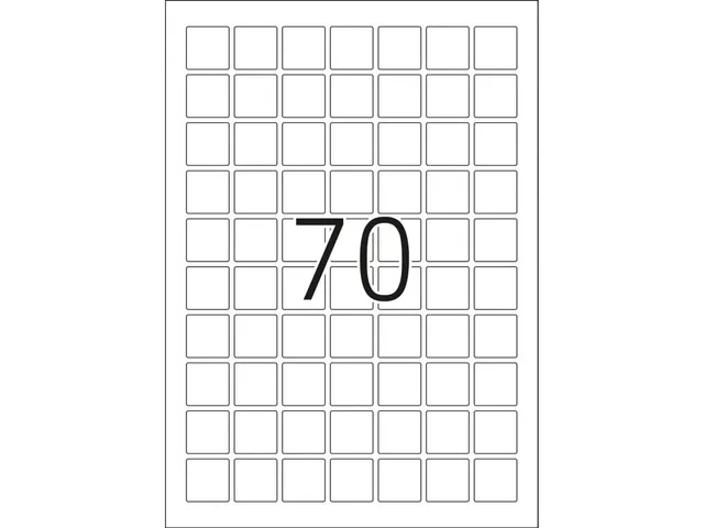 HERMA 10105 Verwijderbare etiketten A4 24x24mm Wit 1750 stuks